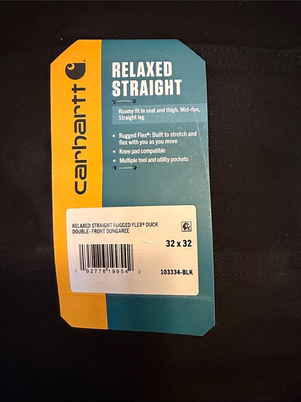 Carhartt Relaxed Straight Rugged Flex Duck Double-Front Dungaree - Picture 2 of 8